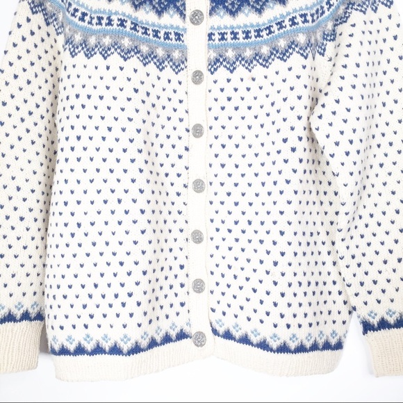 Husfliden Hand Knitted In Norway Button Down Cardigan - Picture 7 of 14